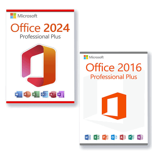 Microsoft Office 2024 Professional Plus + Office 2016 Professional Plus Lizenz für 3 PC