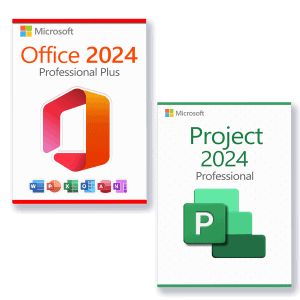 Microsoft Office 2024 Professional Plus + Microsoft Project 2024 Professional Lizenz für 3 PC
