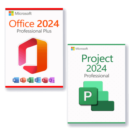 Microsoft Office 2024 Professional Plus + Microsoft Project 2024 Professional Lizenz für 3 PC